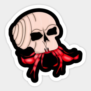 Skull crab Sticker